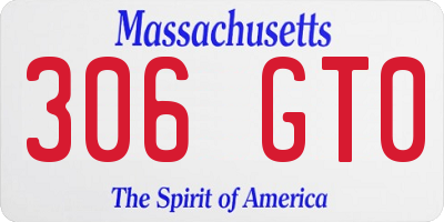 MA license plate 306GT0