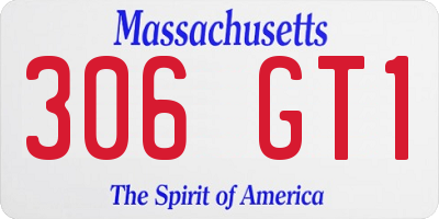 MA license plate 306GT1