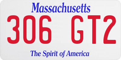 MA license plate 306GT2