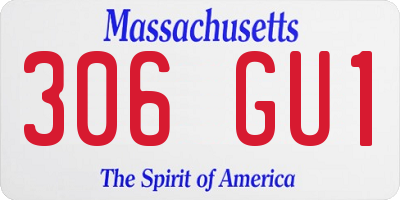 MA license plate 306GU1