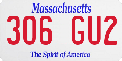 MA license plate 306GU2
