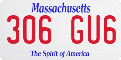 MA license plate 306GU6