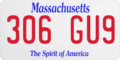 MA license plate 306GU9