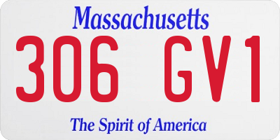 MA license plate 306GV1