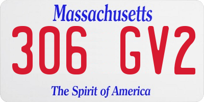 MA license plate 306GV2