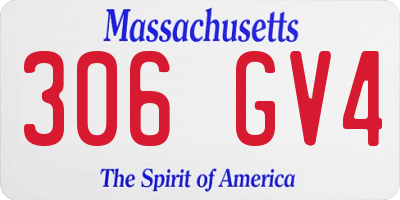 MA license plate 306GV4