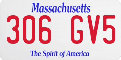 MA license plate 306GV5