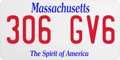 MA license plate 306GV6