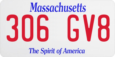 MA license plate 306GV8