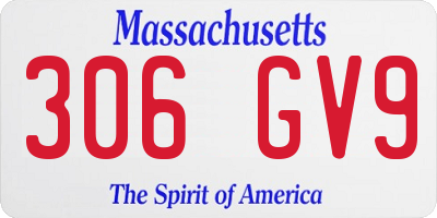 MA license plate 306GV9