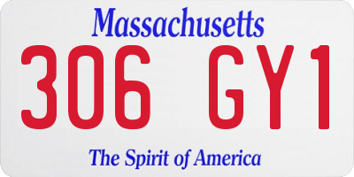 MA license plate 306GY1