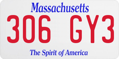MA license plate 306GY3