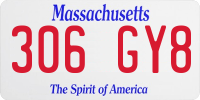 MA license plate 306GY8