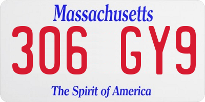 MA license plate 306GY9