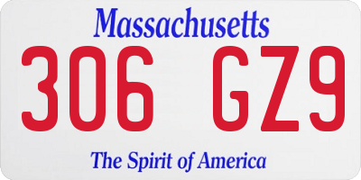 MA license plate 306GZ9