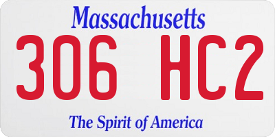 MA license plate 306HC2
