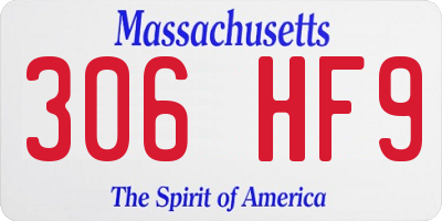 MA license plate 306HF9