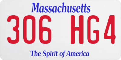 MA license plate 306HG4
