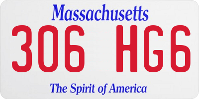 MA license plate 306HG6