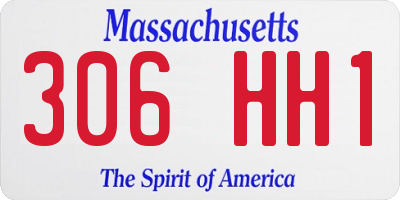 MA license plate 306HH1