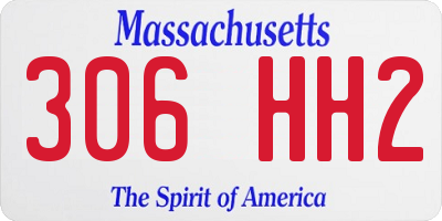 MA license plate 306HH2