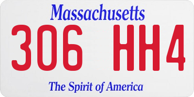 MA license plate 306HH4