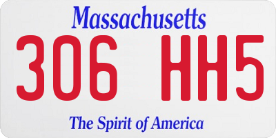 MA license plate 306HH5