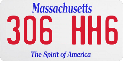 MA license plate 306HH6