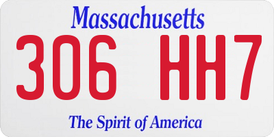 MA license plate 306HH7
