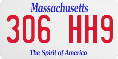 MA license plate 306HH9