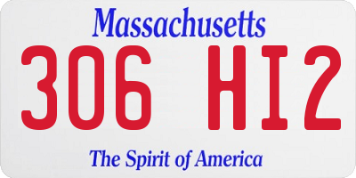 MA license plate 306HI2