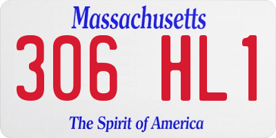 MA license plate 306HL1