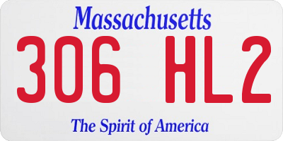 MA license plate 306HL2
