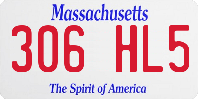 MA license plate 306HL5