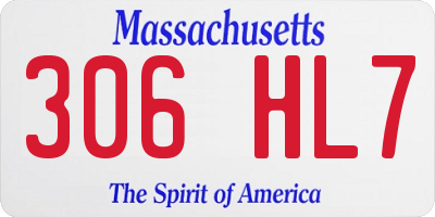 MA license plate 306HL7