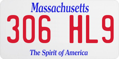 MA license plate 306HL9