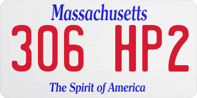 MA license plate 306HP2