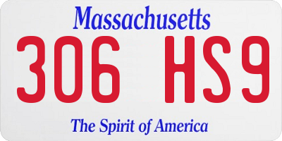 MA license plate 306HS9