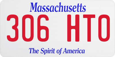 MA license plate 306HT0