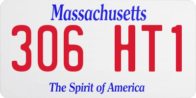 MA license plate 306HT1