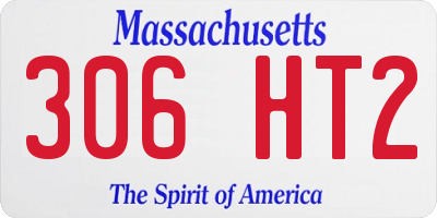 MA license plate 306HT2