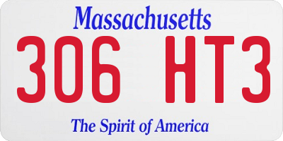 MA license plate 306HT3
