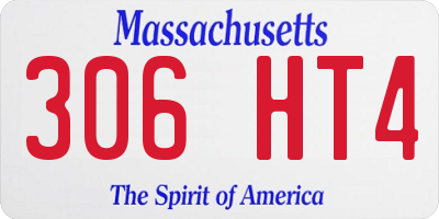 MA license plate 306HT4