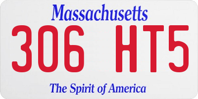 MA license plate 306HT5