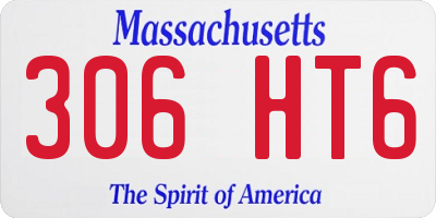 MA license plate 306HT6
