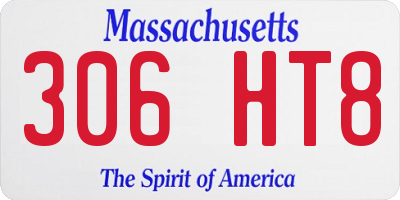 MA license plate 306HT8