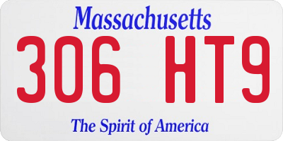 MA license plate 306HT9