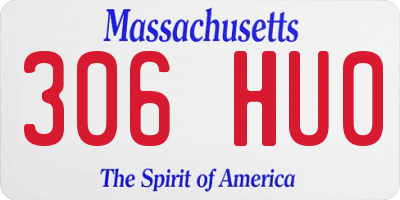 MA license plate 306HU0