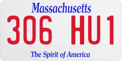 MA license plate 306HU1