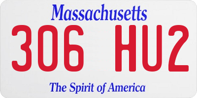 MA license plate 306HU2